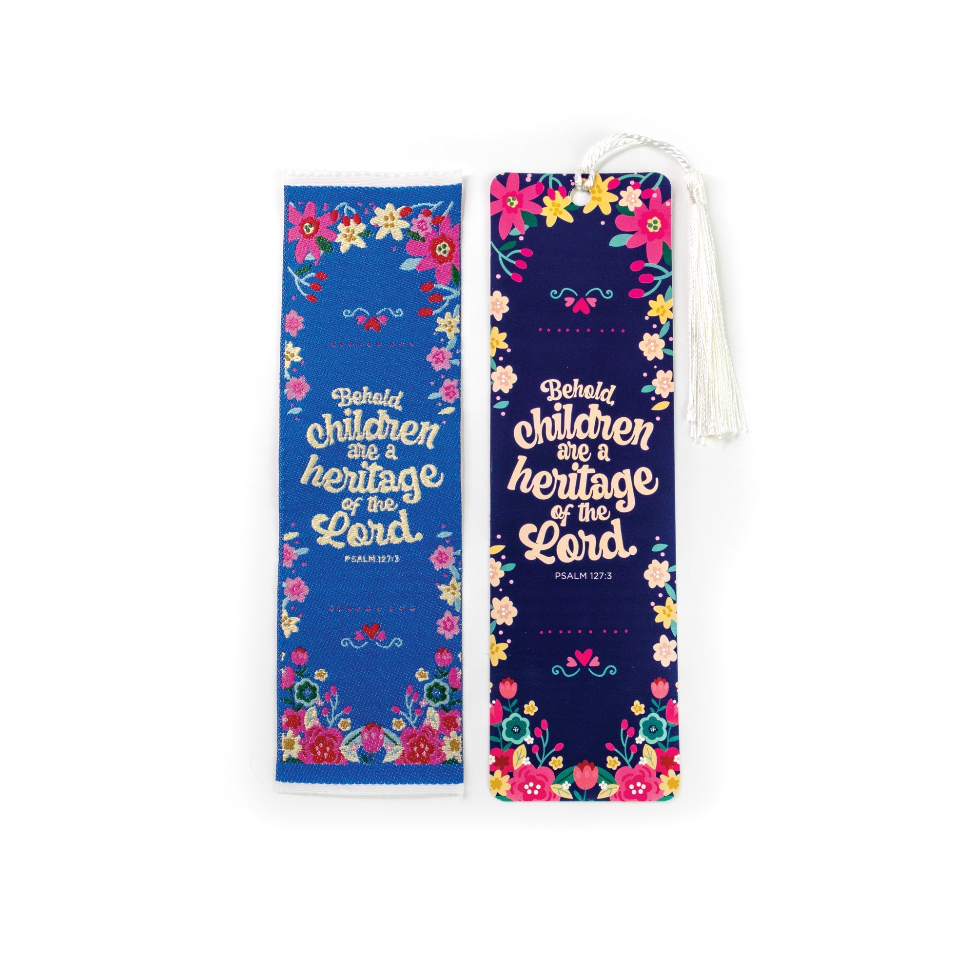Children are a heritage of the Lord - Psalm 127:3 Woven and Tasseled Bookmark Set