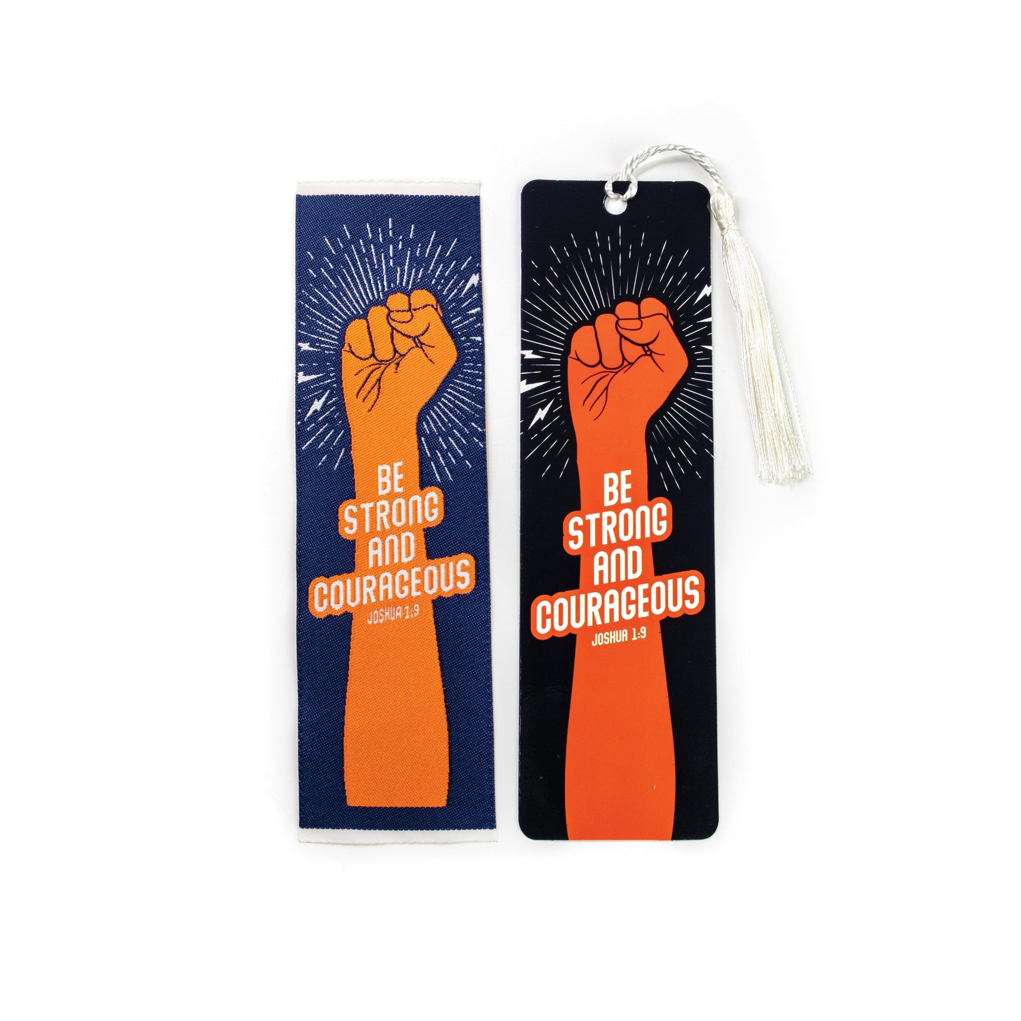 Be Strong and Courageous - Joshua 1:9 Woven and Tasseled Bookmark Set