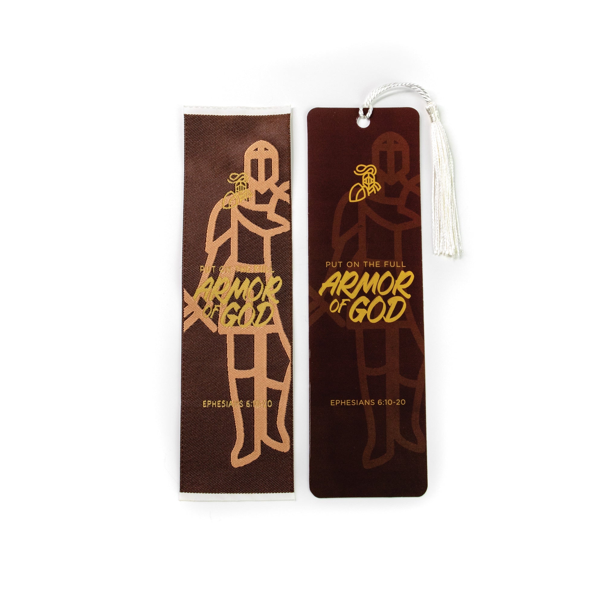Full Armor of God – Ephesians 6:10-20 Woven and Tasseled Bookmark Set
