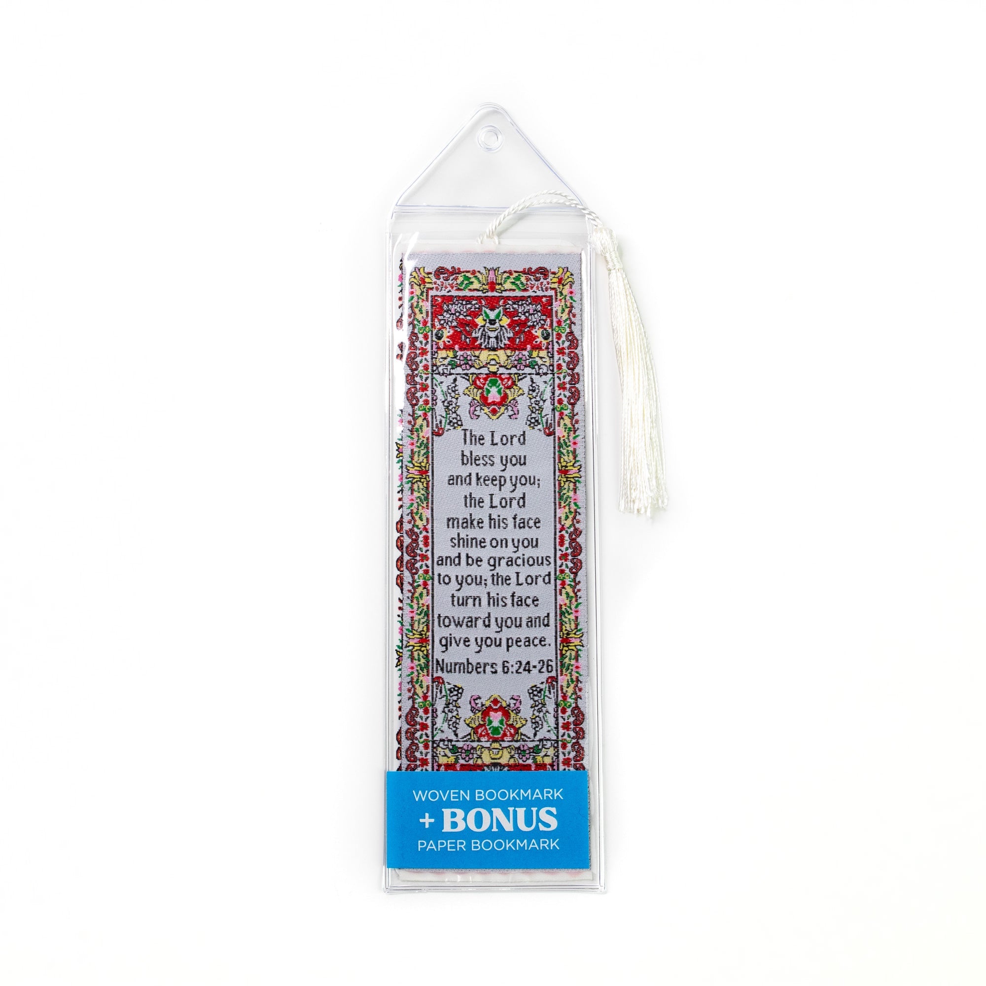 The Lord Bless You – Numbers 6:24-26 Woven and Tasseled Bookmark Set