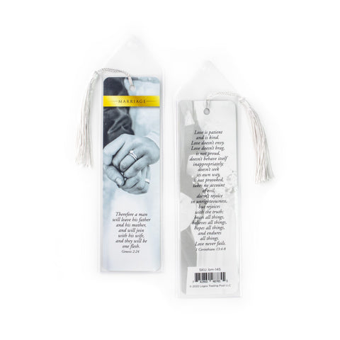 Marriage Tasseled Bookmark – 1 Corinthians 13:4-8