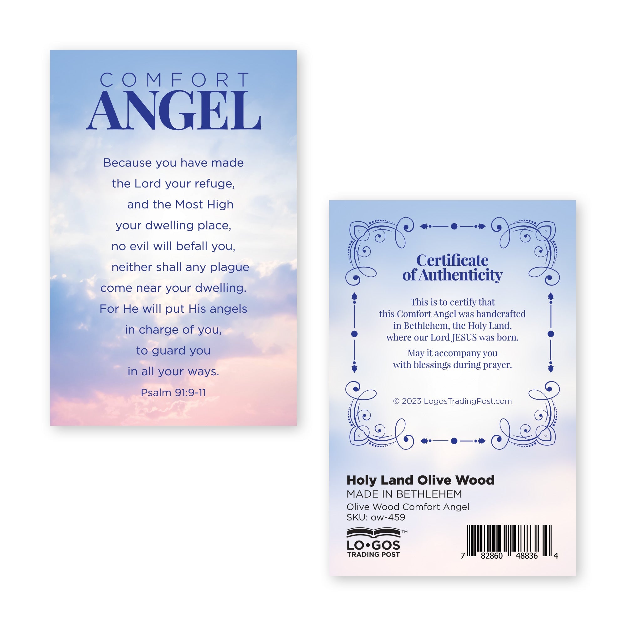 Olive Wood Comfort Angel