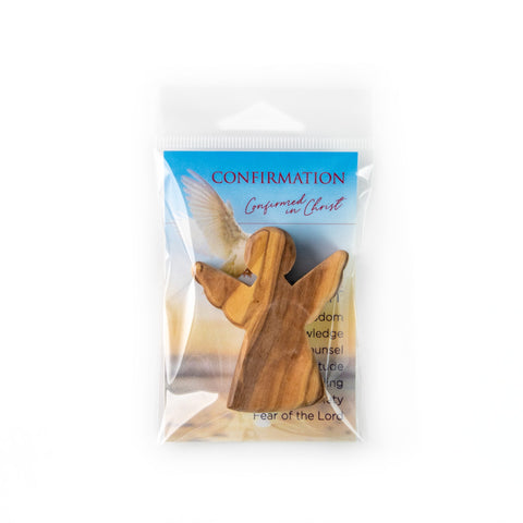 Olive Wood Confirmation Comfort Angel