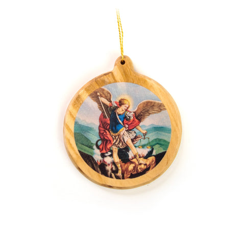Thick Round Icon Ornament – Saint Michael