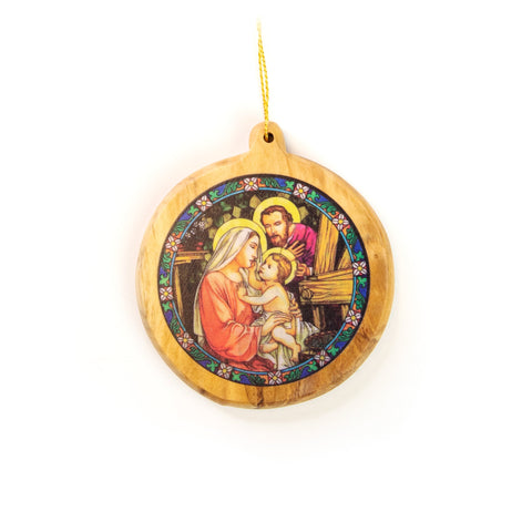 Thick Round Icon Ornament – Holy Family Home