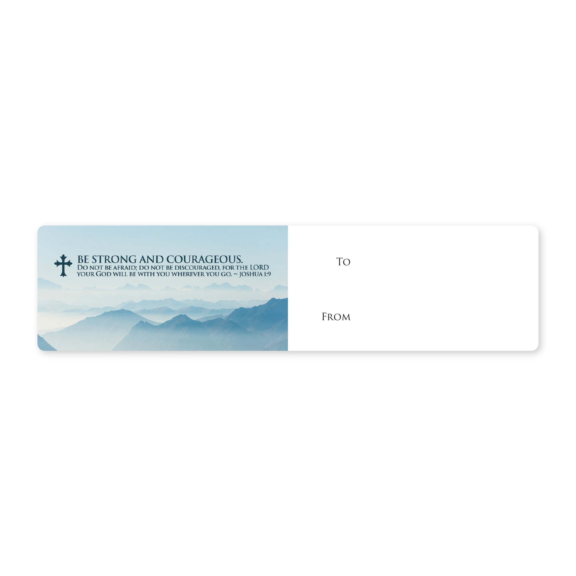 Joshua 1:9 Deluxe Scripture Pen with Stylus, LED Light and Scripture Card - Red