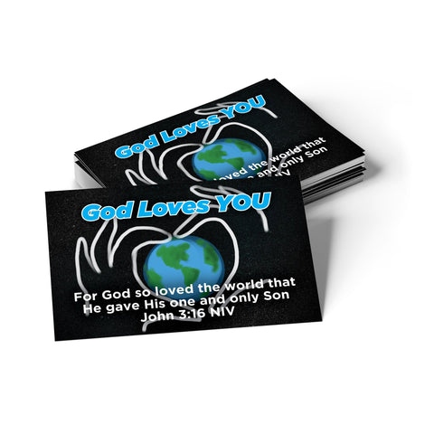 Children's Pass Along Scripture Cards - God Loves You, Pack of 25