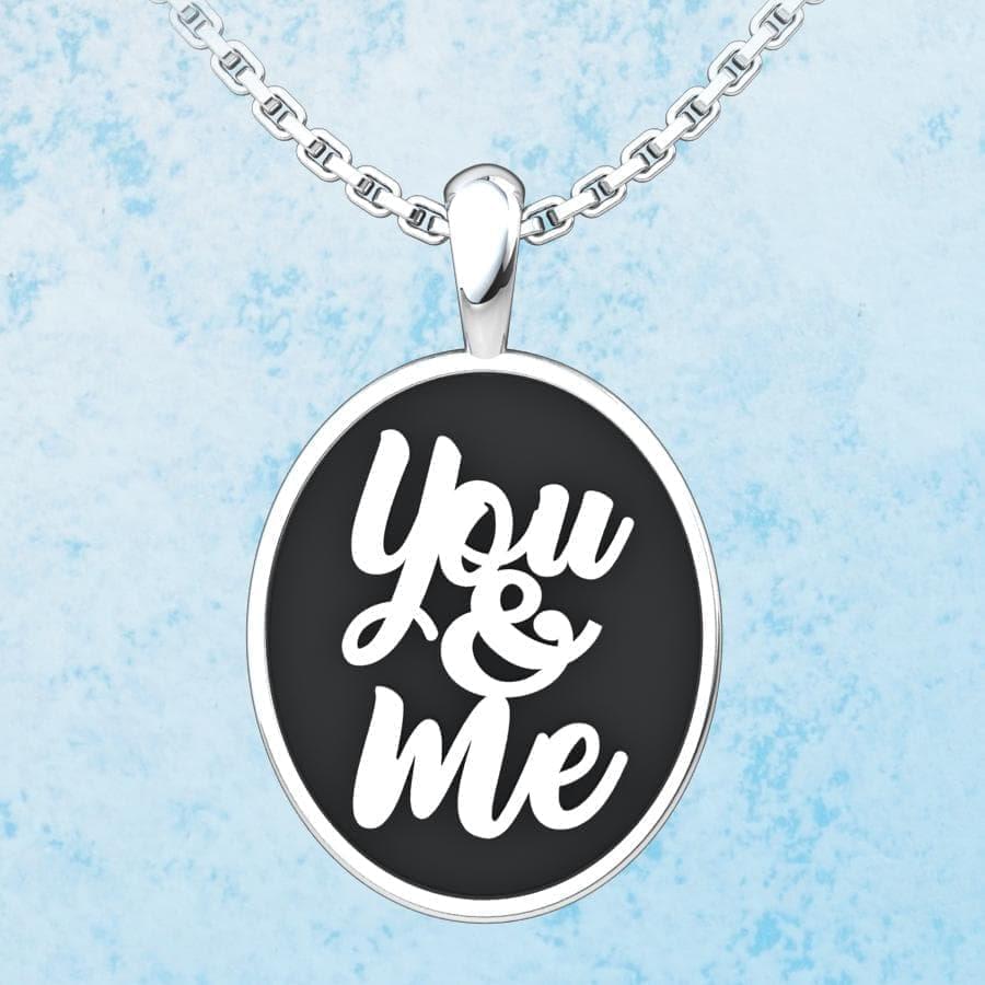 You & Me Sterling Silver Pendant