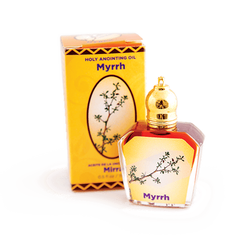 Myrrh Holy Land Anointing Oil from Israel, 1/2 oz Roller Bottle from Jerusalem, Locally Sourced Essences