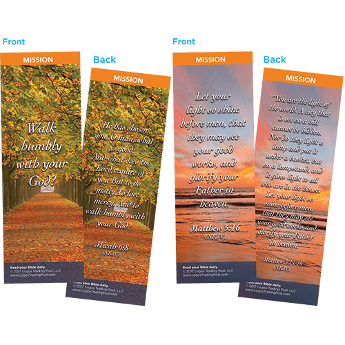 Bible Verse Bookmarks Variety Pack of 60 - Assortment 3