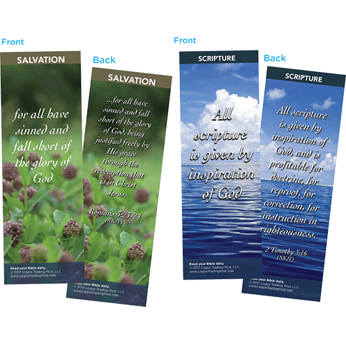Bible Verse Bookmarks Variety Pack of 60 - Assortment 9