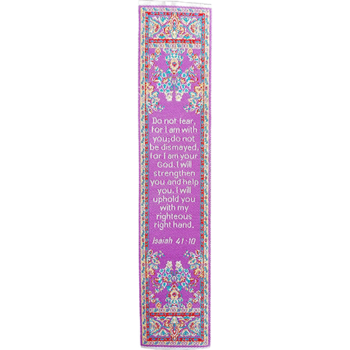 silky soft fabric bible verse bookmark #3