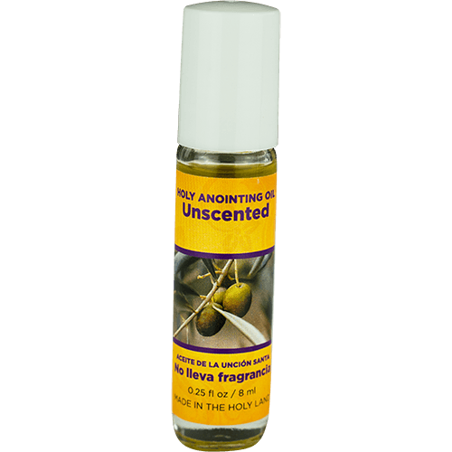 Unscented Holy Land Anointing Oils from Israel, Bulk Set of 6 Bottles, 1/4 oz Each, Made in Jerusalem from Local Herbs and Essences, Aceite de la unción santa no lleva fragrancia
