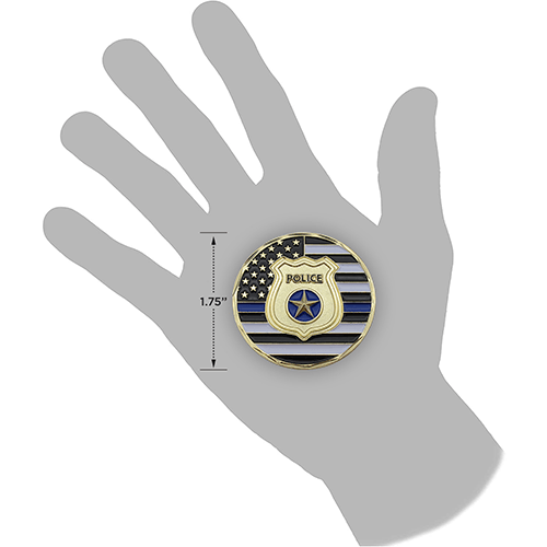 Police Appreciation Gold Plated Challenge Coin