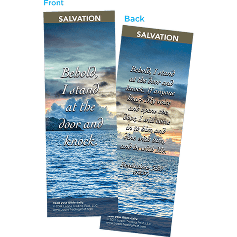 Behold, I Stand at the Door and Knock Bookmarks, Pack of 25 - Christian Bookmarks