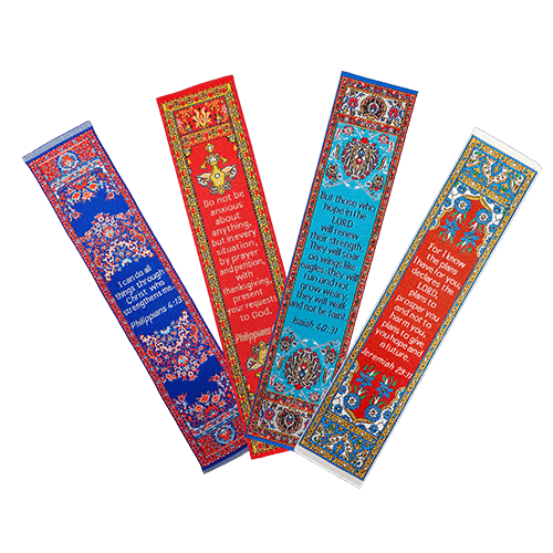 Graduation fabric bible verse bookmark assortment - all 4 scripture bookmarks