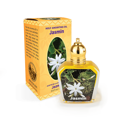 bottle of Jasmin anointing oil with box