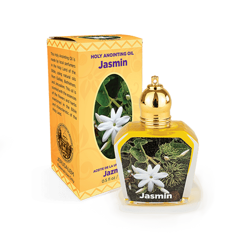 bottle of Jasmin anointing oil with box