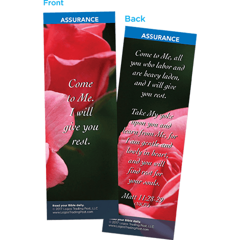 Come to Me, I Will Give You Rest Bookmarks, Pack of 25 - Christian Bookmarks