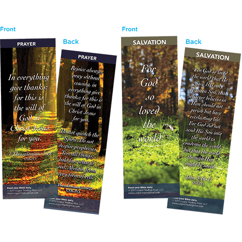 Bible Verse Bookmarks Variety Pack of 60 - Assortment 3