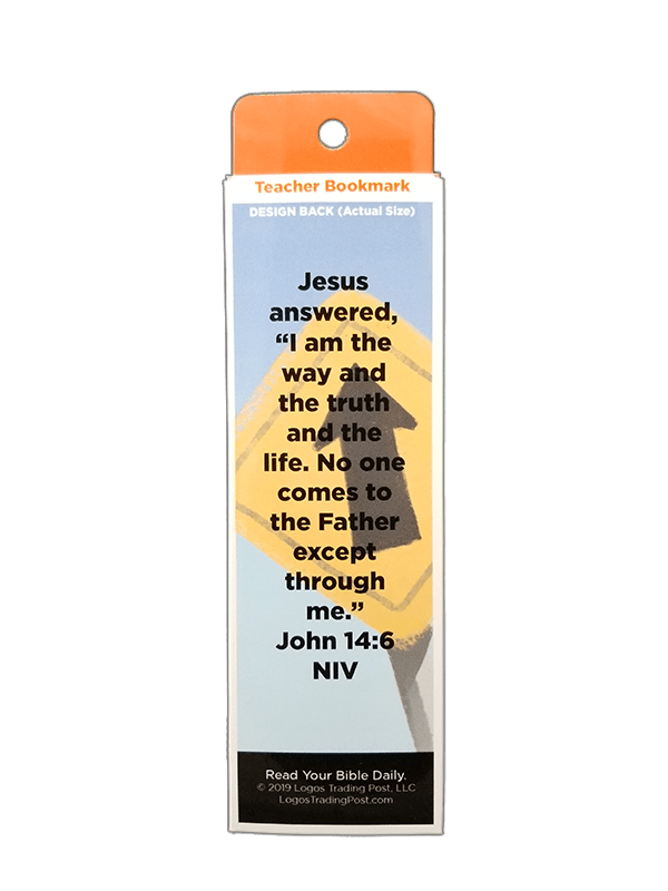 Children's Christian Bookmark, Jesus is the Way, John 14:6 - Pack of 25 - Logos Trading Post, Christian Gift