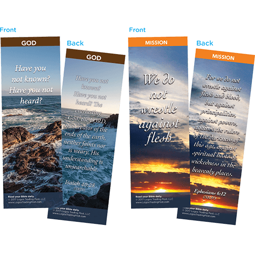 Bible Verse Bookmarks Variety Pack of 60 - Assortment 11