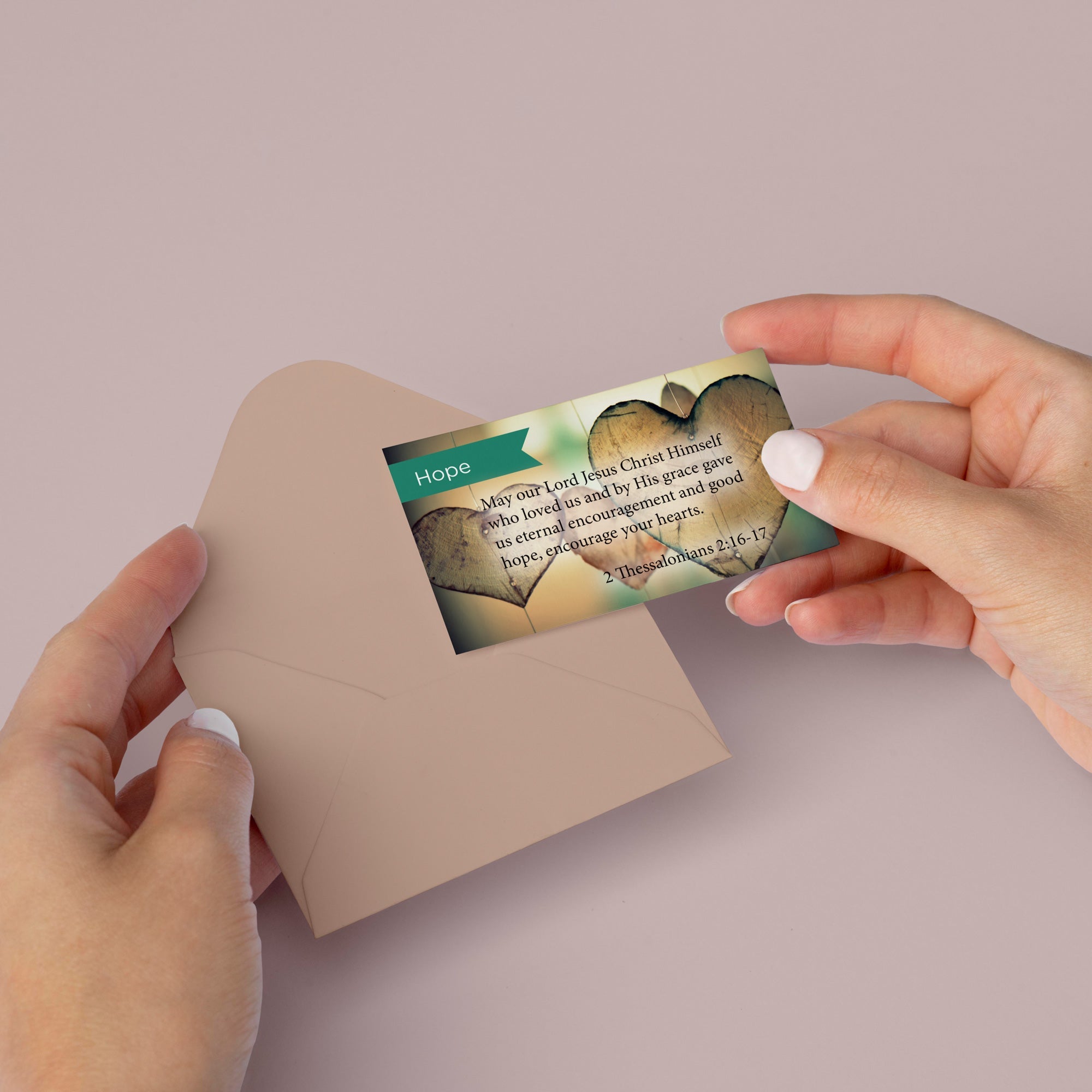 Hope, 2 Thes 2:16-17, Pass Along Scripture Cards, Pack 25