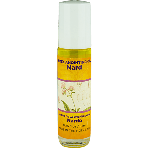 Nard Anointing Oil from Israel, Bulk Set of 6 Roll On Bottles, 1/4 oz Each, Made in the Holy Land of Jerusalem, Prayer Gift for Pastors & Priests, Aceite Ungido de Nardo