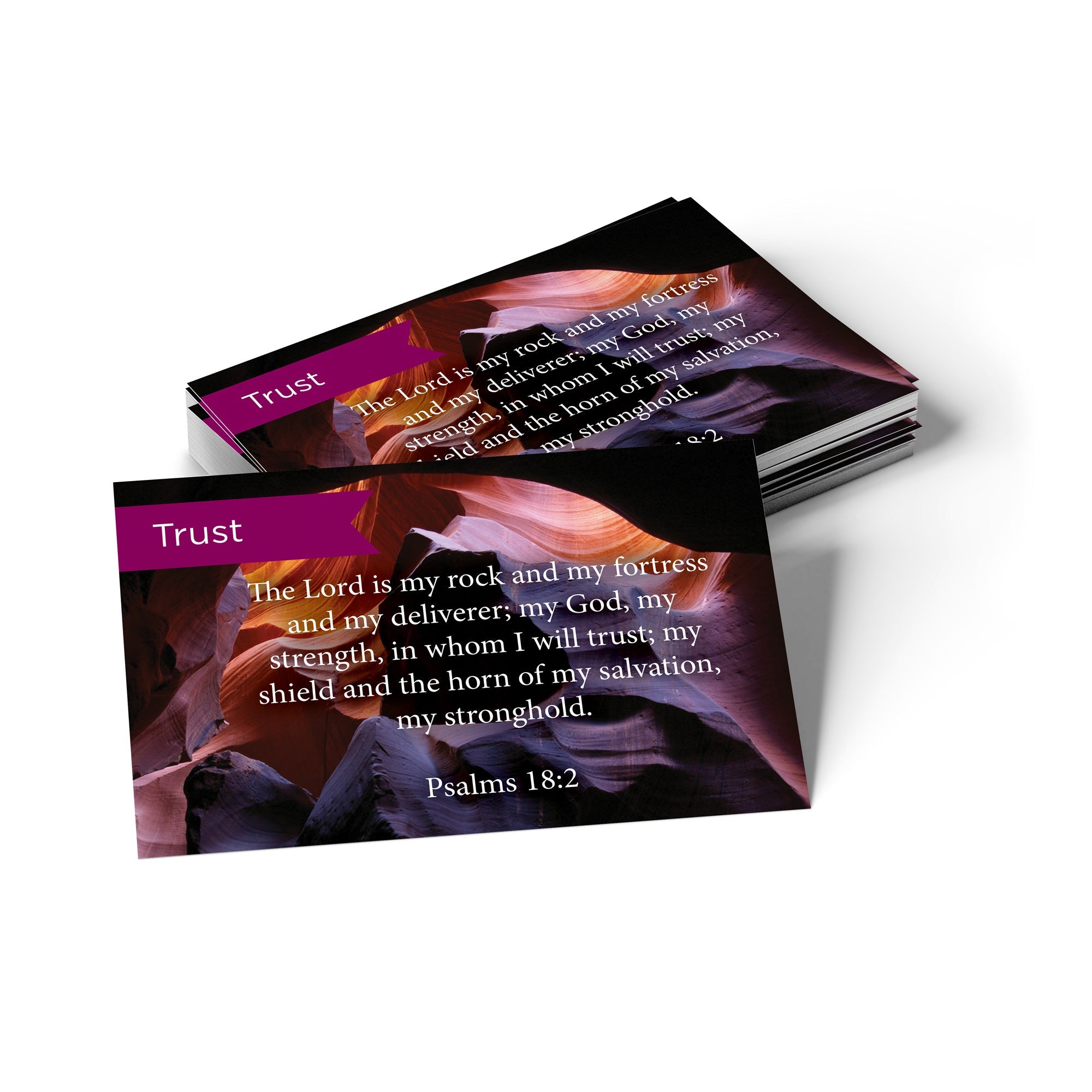 Pass Along Scripture Cards, Trust, Psalms 18:2, Pack 25