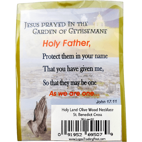 Saint Benedict 3" Cross Necklace - Small