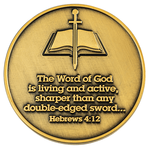 Pastor Appreciation Antique Gold Plated Prayer Coin
