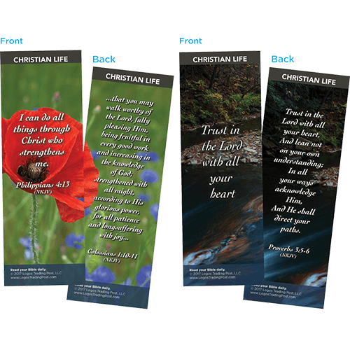 Bible Verse Bookmarks Variety Pack of 60 - Assortment 12