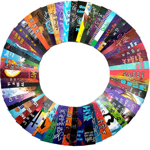120 Assorted Children and Youth Bible Verse Bookmarks Box Set - 60 Individual Designs, 2 of Each Design