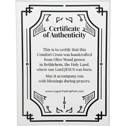 Girls Baptism - Medium Deluxe Comfort Cross in Gift Box Certificate of Authenticity