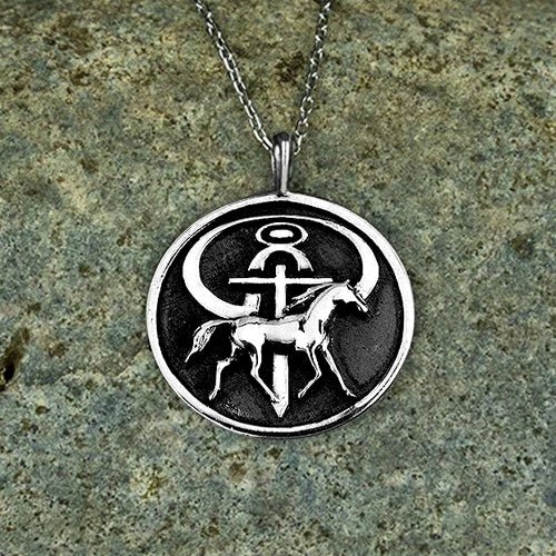 Men's The Journey Necklace - Influencers Ministries 925 Sterling Silver Pendant Necklace and 24 Inch Stainless Steel Chain