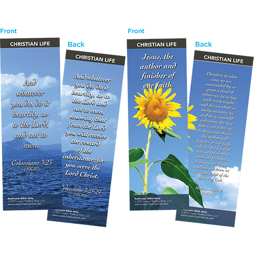 Bible Verse Bookmarks Variety Pack of 60 - Assortment 1