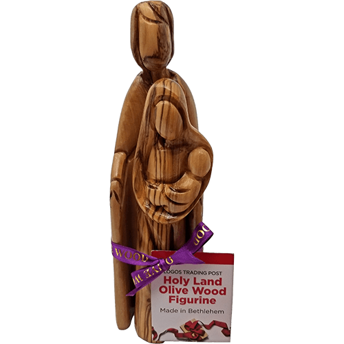 Olive Wood Holy Family Nested- 2 piece