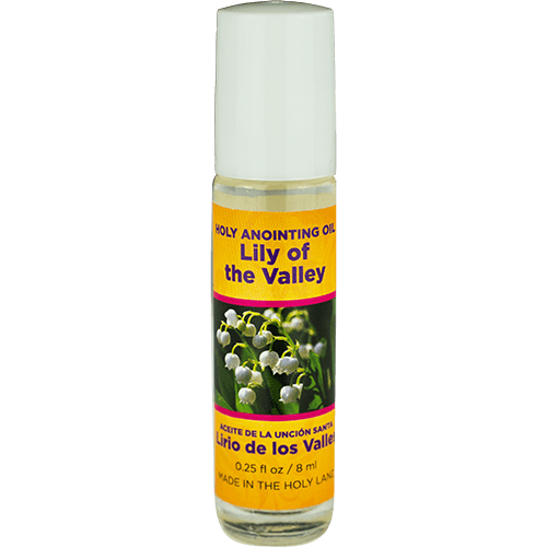 picture of a single 1/4 oz bottle of holy anointing oil made in Jerusalem