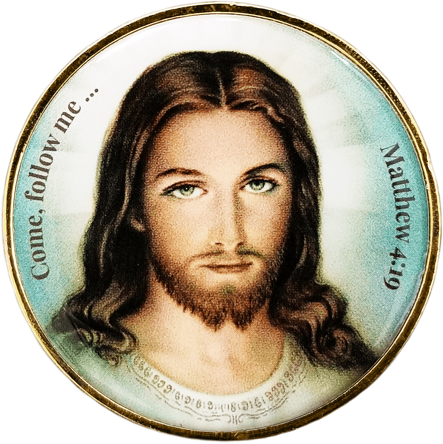 Sacred Heart of Jesus Christian Challenge Coin - Proverbs 3:5-6