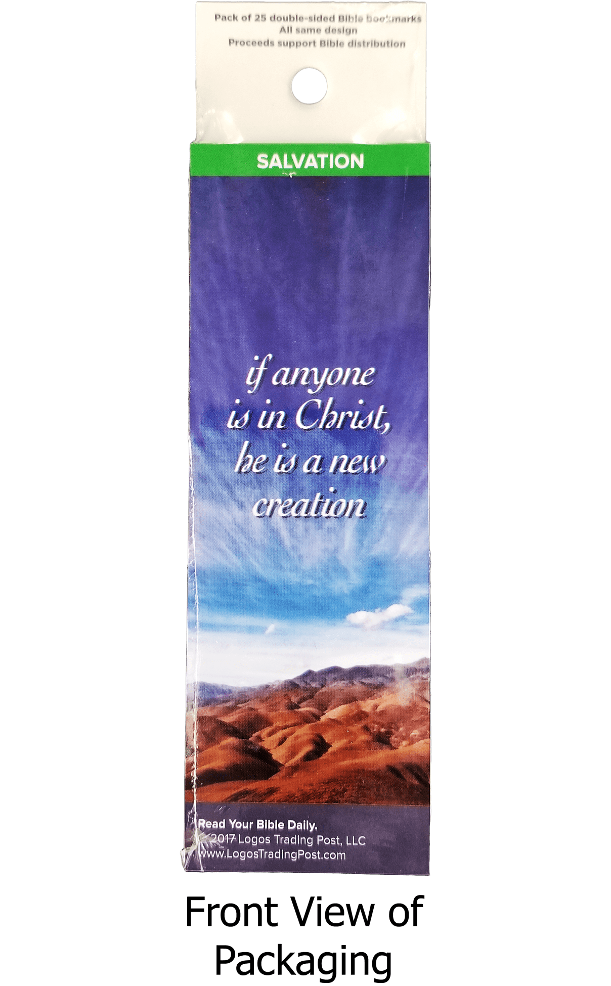 If Anyone if in Christ, He is a New Creation Bookmarks, Pack of 25 - Logos Trading Post, Christian Gift
