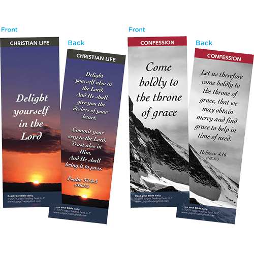 Bible Verse Bookmarks Variety Pack of 60 - Assortment 7