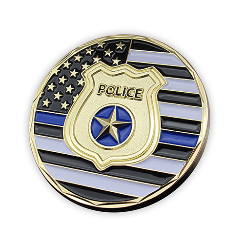 Police Appreciation Gold Plated Challenge Coin