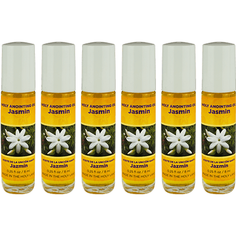 All 6 bottles of jasmin anointing oil from the holy land of Israel