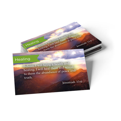 Healing, Jeremiah 33:6, Pass Along Scripture Cards, Pack 25