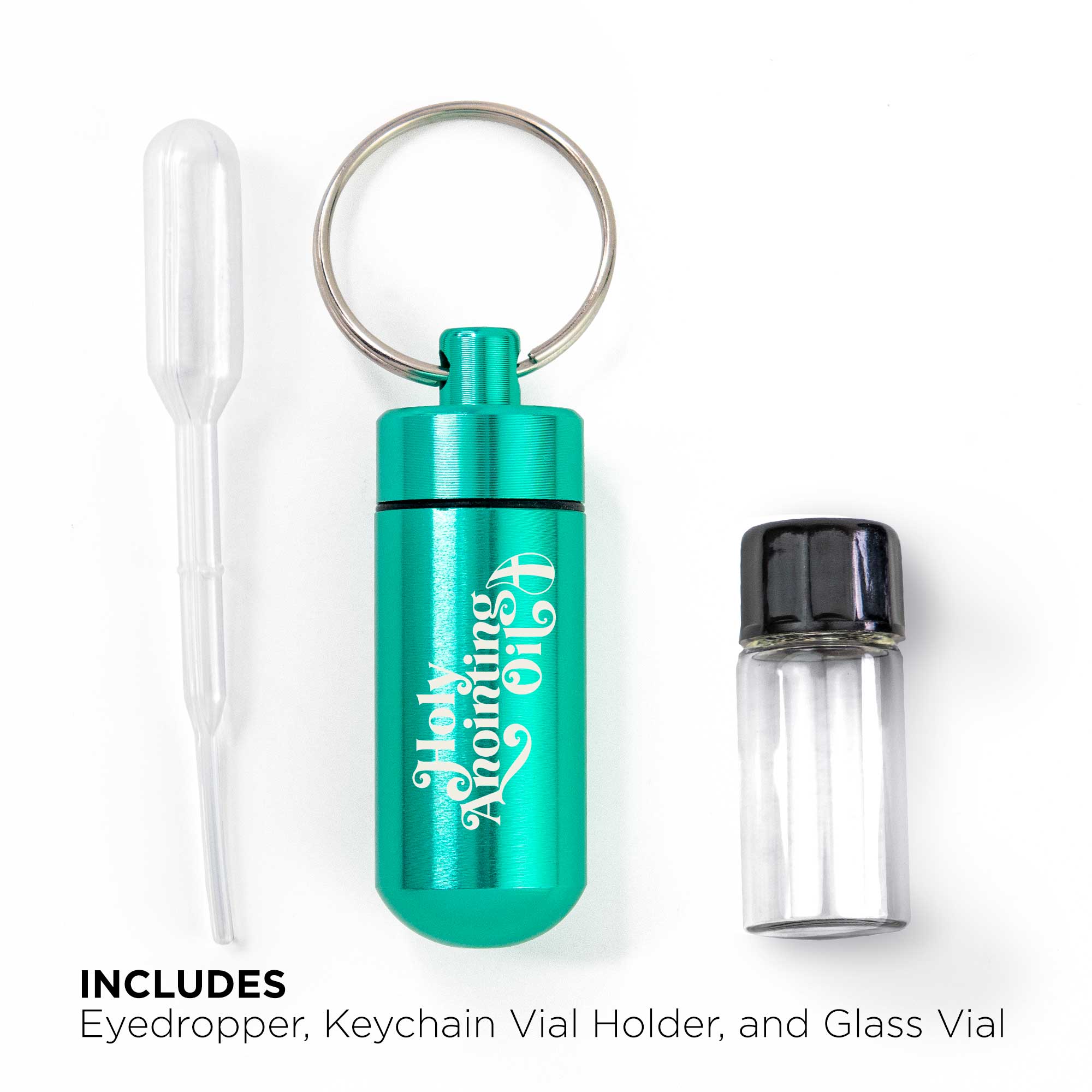 Anointing Oil Bottle Accessory Kit - Turquoise