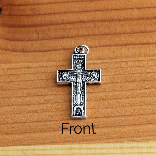 Mount Athos Sterling Silver Cross Pendant (No Chain)