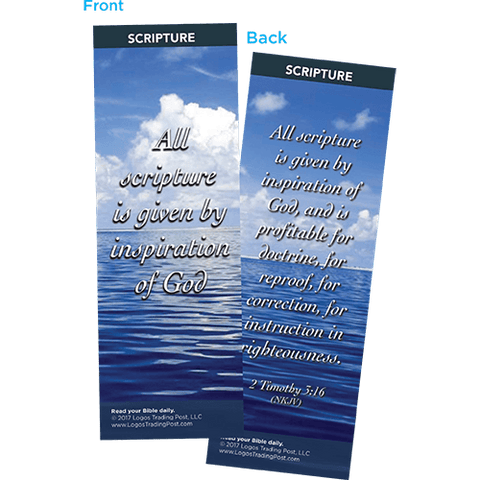 All Scripture is Given By Inspiration of God Bookmarks, Pack of 25 - Christian Bookmarks