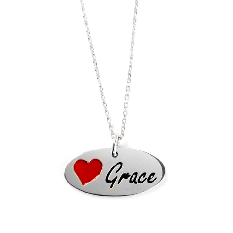 Written on my Heart - Grace Sterling Silver Pendant