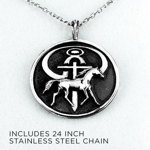 Men's The Journey Necklace - Influencers Ministries 925 Sterling Silver Pendant Necklace and 24 Inch Stainless Steel Chain