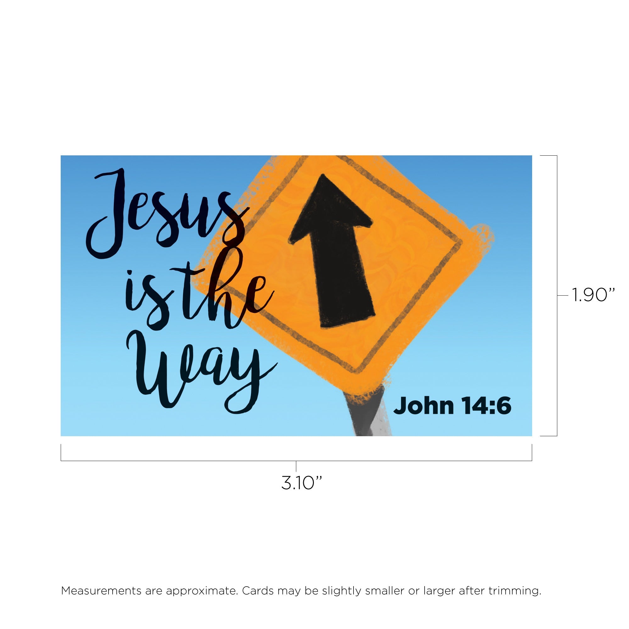 Children and Youth, Pass Along Scripture Cards, Jesus is the Way, John 14:6, Pack of 25